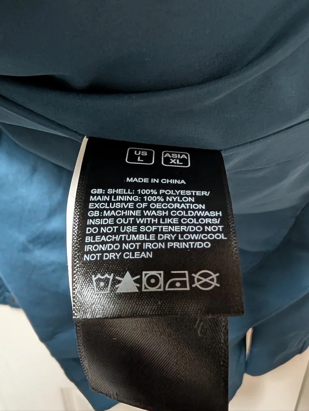 The North Face Back To Campus wind Jacket Blue Black Size Large L Men's BTC